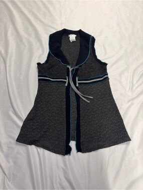 Cozy Charcoal Knit Sweater Vest by Zoe Lot B